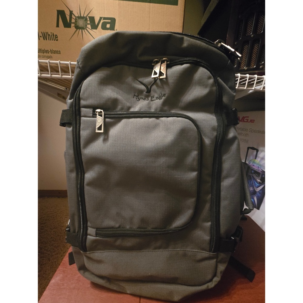Hynes Eagle Travel Backpack Gray Carry On Luggage Bag with Compression Straps‎